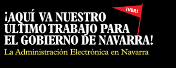 Nuestro útimo trabajo para el Gobierno de Navarra